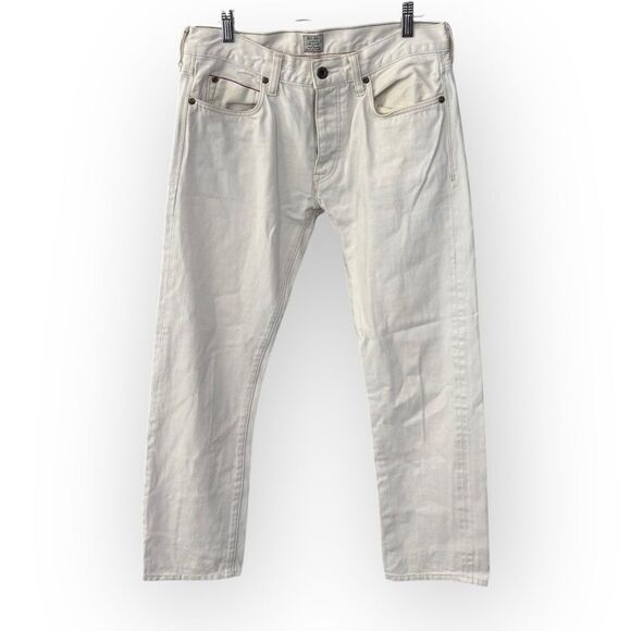 J. Crew White Straight Jeans Classic Minimalist Design 30x30 preppy beach - Picture 1 of 7